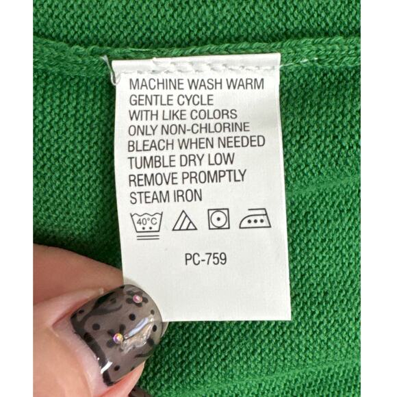 NWT IZOD Vintage Argyle V Neck Pullover Sweater Green Blue Gray Size XXL - Picture 5 of 7